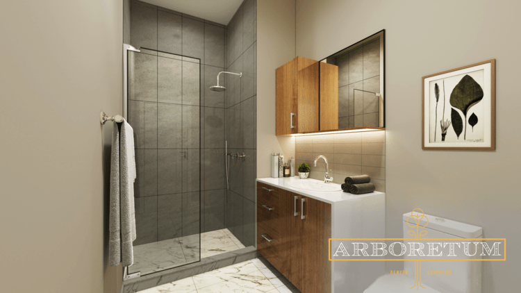 Bathroom rendering of Unit #304